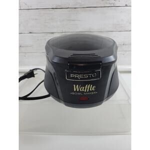 Presto Waffle Bowl Maker Nonstick Electric Appliance Breakfast Dessert Maker
